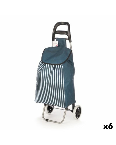 Kundvagn Kinvara Blå Vit 33 L 35,5 x 28 x 94 cm Ränder (6 antal)