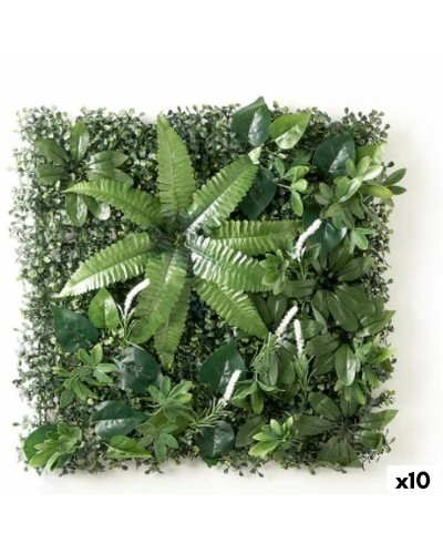 Vertical Garden Ibergarden White Green Plastic Fern 50 x 50 cm (10 Units)