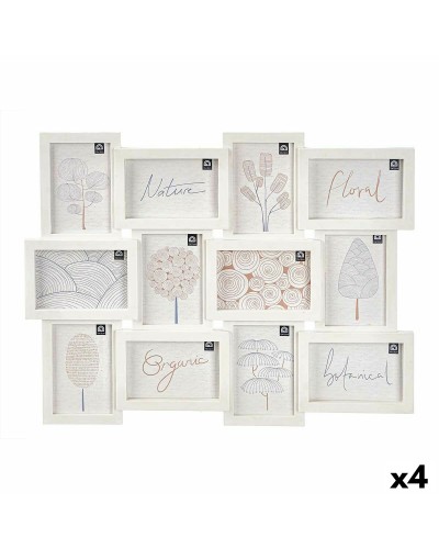 Portafoto da Parete Gift Decor Bianco polipropilene (4 Unità)