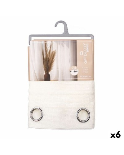 Verho Gift Decor Valkoinen 140 x 260 cm (6 osaa)