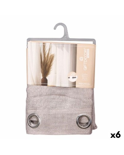 Verho Gift Decor Harmaa 140 x 260 cm (6 osaa)