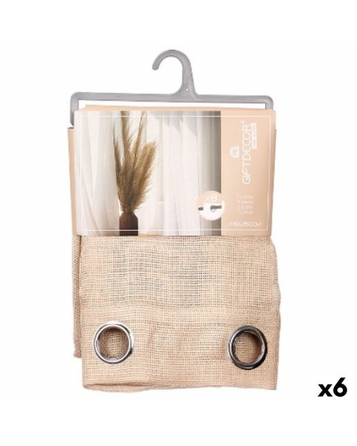 Cortina Gift Decor Marrón 140 x 260 cm (6 Unidades)