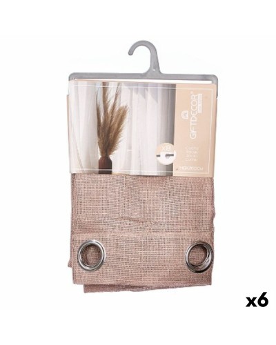 Vorhang Gift Decor Braun 140 x 260 cm (6 Stück)