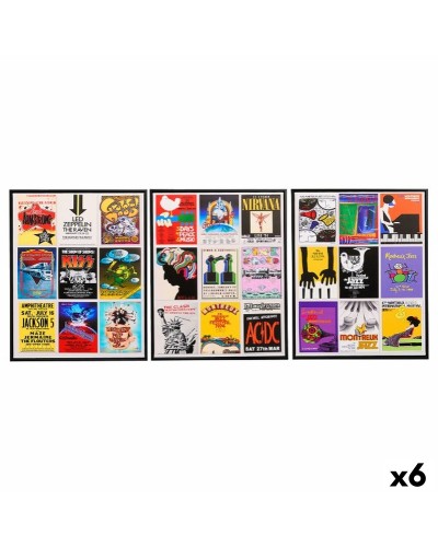 Lienzo Gift Decor Música 40 x 2 x 50 cm (6 Unidades)