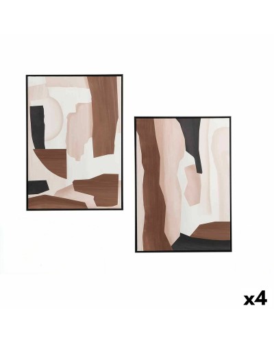 Kanvas Gift Decor Brun Beige Abstrakt 50 x 3 x 70 cm (4 antal)