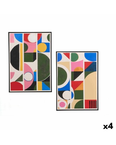 Leinwand Gift Decor abstrakt 50 x 3 x 70 cm (4 Stück)