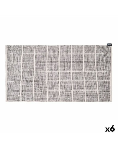 Tapis Gift Decor Gris Carreaux 140 x 80 cm (6 Unités)