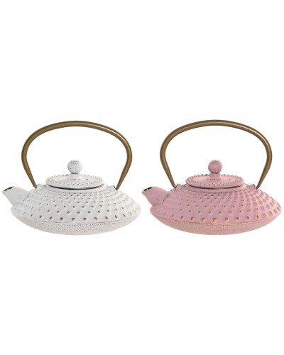 Tekanna Home ESPRIT Vit Rosa Rostfritt stål Järn (2 antal)