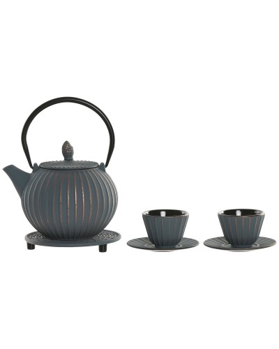 Teiera Home ESPRIT Turchese Acciaio inossidabile Ferro 850 ml