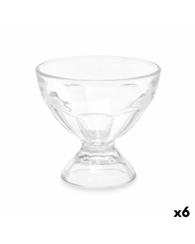 Glas voor ijs en milkshakes Vivalto Transparant Glas 280 ml (6 Stuks)
