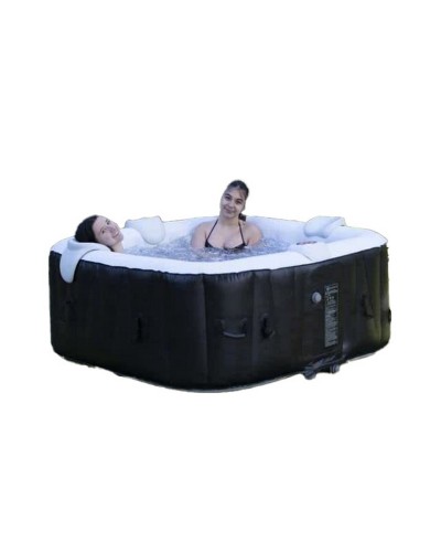 Spa Hinchable Sunspa Cuadrado Negro 6 personas (185 x 185 x 65 cm)
