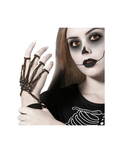 Halloweendekorationer Silvrig Skelett