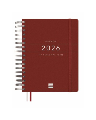 Agenda Finocam Burdeos Cuarto 15,5 x 21,7 cm