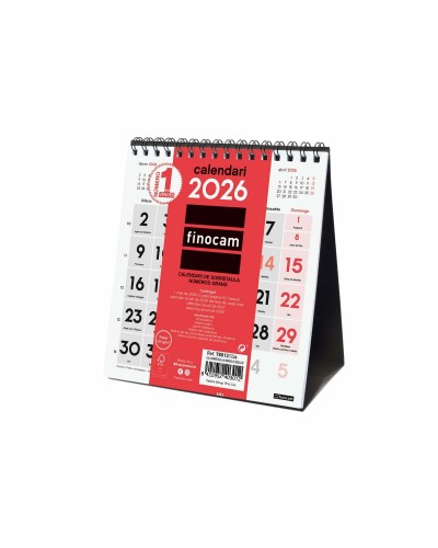Desktop Calendar Finocam Paper 14 x 15 cm