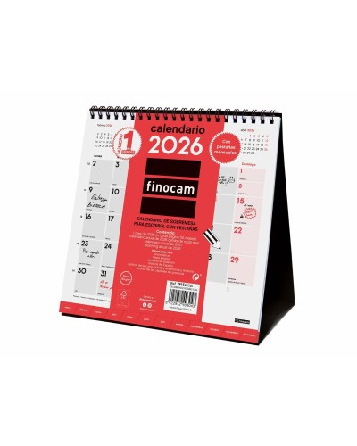 Desktop Calendar Finocam Paper 19 x 19 cm
