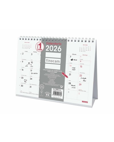 Calendario de Sobremesa Finocam Multicolor Papel 21 x 15 cm
