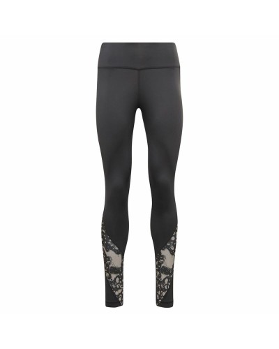 Reebok Leggings Sportivi Donna - Nero, Traspiranti, Ideali per Yoga & Fitness
