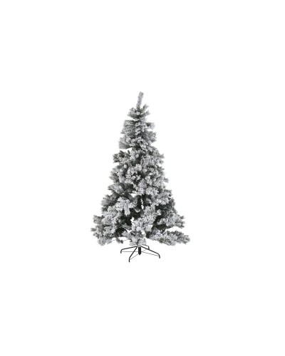 Arbre de Noël DKD Home Decor Blanc Neige Métal Polyéthylène 130x130x218 cm XMAS
