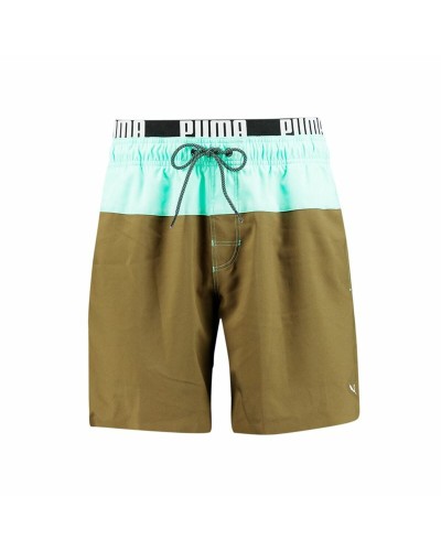 Puma Swim: Maillot de Bain Homme Olive, Tissu Technique, Séchage Rapide
