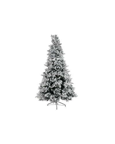 Árbol de Navidad DKD Home Decor Nevado Blanco Verde 140x140x210 cm, Polietileno
