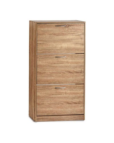 HOMCOM Chipboard Shoe Cabinet Oak - 24 x 116 x 60 cm
