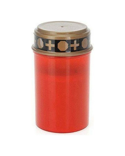 Candela LED Rossa Ø 6,5 x 12 cm - Illuminazione Ambientazionale