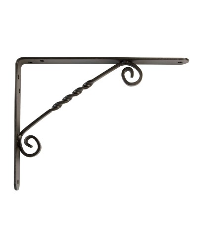 Estante de Pared AMIG 8839 - Negro - Acero (25 x 20 cm) - Montaje Sencillo
