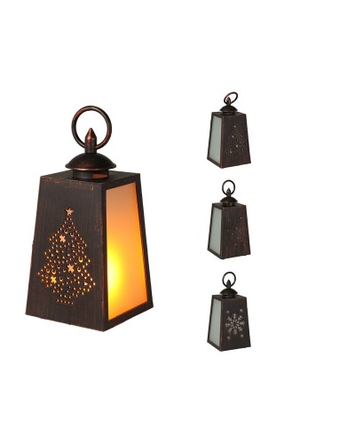 Led-lantaarn Lifetime 10 x 19 cm Vlameffect