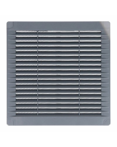 Grille d'aération EDM 15x15cm, Gris
