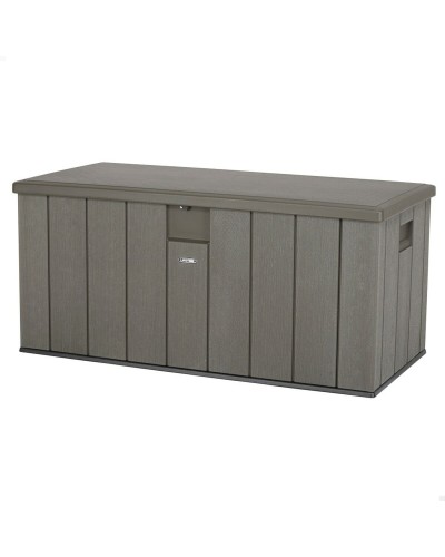 Coffre de Rangement d'Extérieur Lifetime en Acier et Plastique Marron - 570 L, 150 x 69 x 72 cm
