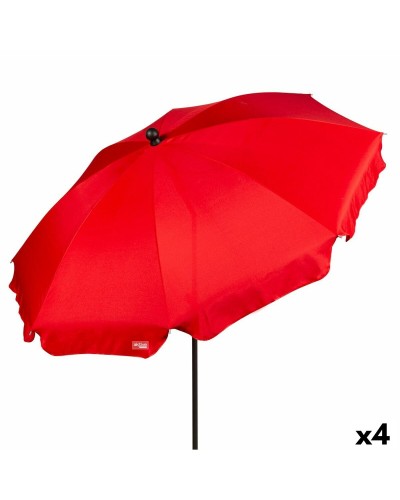 Parasol Aktive 2 x 2,15 m avec 4 Poteaux, Idéal pour Jardin et Plage
