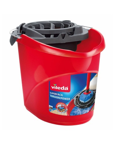 Vileda Torsion Power Eimer 10L Rot mit Auswringer
