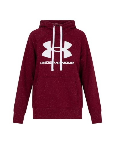 Naisten huppari Under Armour Fleece Rival Punainen Tummanpunainen
