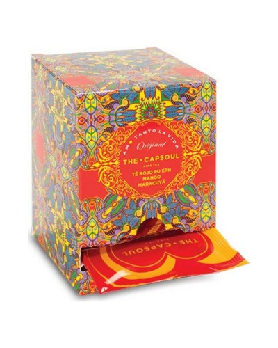 Cápsulas de Té Rojo con Pasiflora | The Capsoul | 15 Filtropirámides Monodosis
