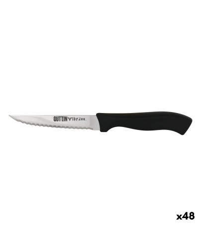 Quttin Kasual Brotmesser - Schwarz und Silber - 22 x 2 x 1,5 cm - 48er Pack
