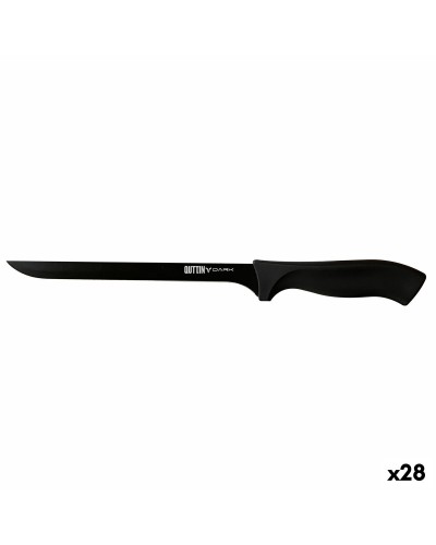 Couteau à Jambon Quttin Dark | Lame de 22 cm | Tranchant et Durable | Idéal pour Couper
