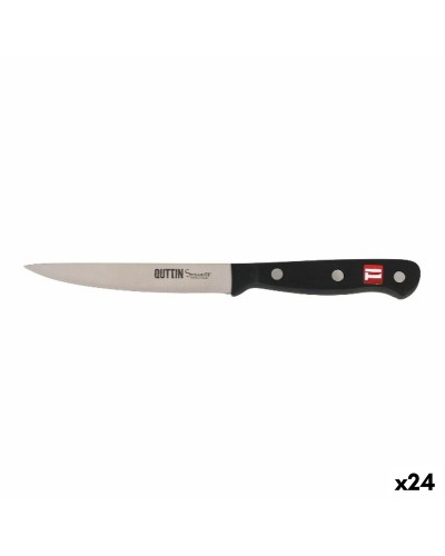Groenteschilmes Quttin Zwart Zilverkleurig 12 cm (24 Stuks)
