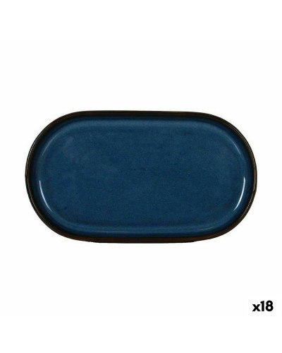 'Chester Blue Oval Appetizer Tray La Mediterránea 20x11x1.5 cm (18 Units)'
