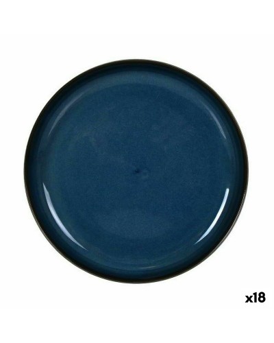 Snacksbricka La Mediterránea Chester Blå Rund 19,6 x 2,2 cm (18 antal)