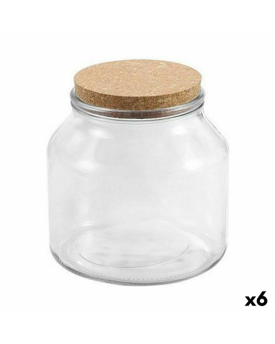 Tarro de 2 Litros de Vidrio La Mediterránea (Paquete de 6)
