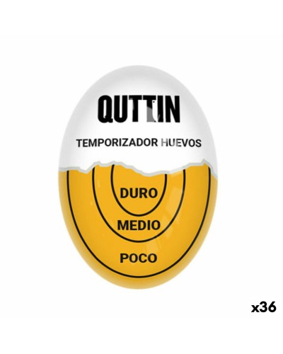 Temporizador de Cocina Quttin, Diseño Huevos, Dimensiones 5,5 x 4 x 3 cm (Set de 36)
