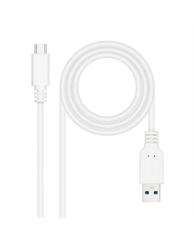 Kabel USB-C naar USB NANOCABLE 10.01.4002-W Wit 2 m