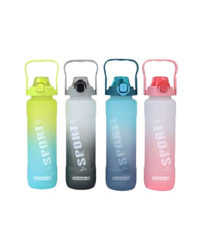 Fles met deksel en rietje Bewinner Multicolour 1 L