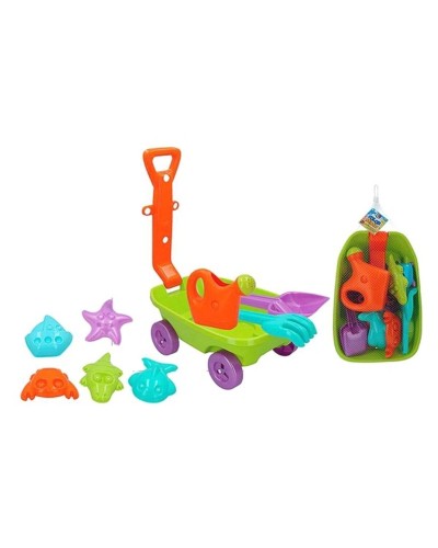 Colorbaby Set Juguetes Playa Niños - 9 Piezas Cubo Pala Rastrillo
