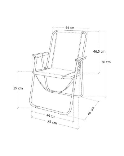 Colorbaby Silla Plegable Marinero: Blanco/Azul, 44x45x76cm - Portátil

