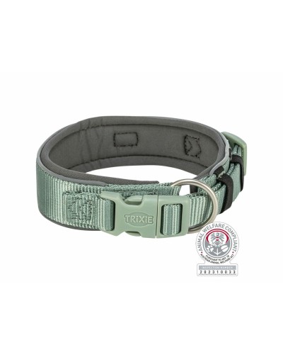 Dog collar Trixie Premium Green Graphite S/M 33-42 cm