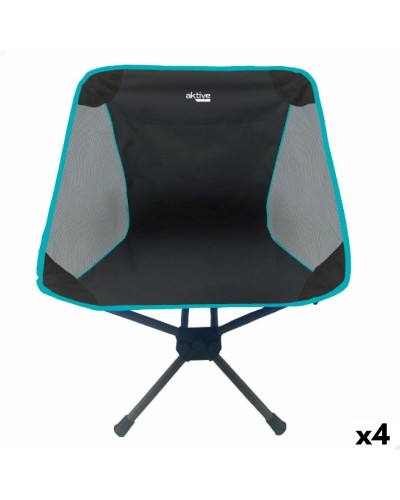 Aktive Chaise de Camping Pliante - Set de 4 Unités - 58x66x46cm - Portable et Légère
