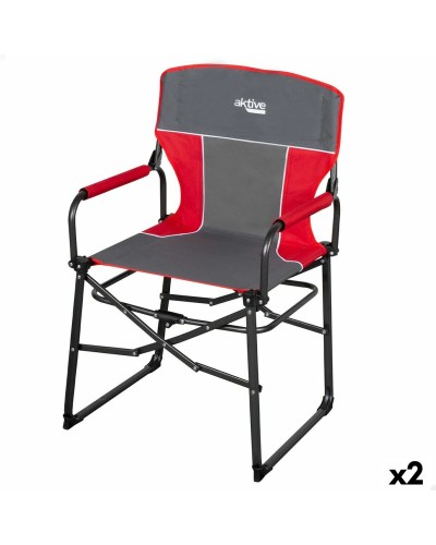 Aktiver Faltbarer Campingstuhl - 2er Set 54x92x49cm - Tragbar
