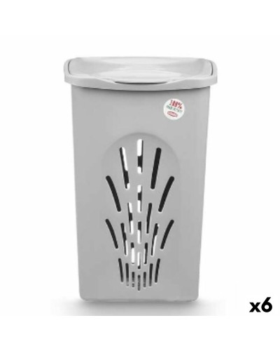 Laundry basket Stefanplast Grey Plastic 50 L 37 x 56 x 39 cm (6 Units)