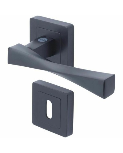 Poignée de porte Yale YPP7-V-PC Verona Noir Aluminium